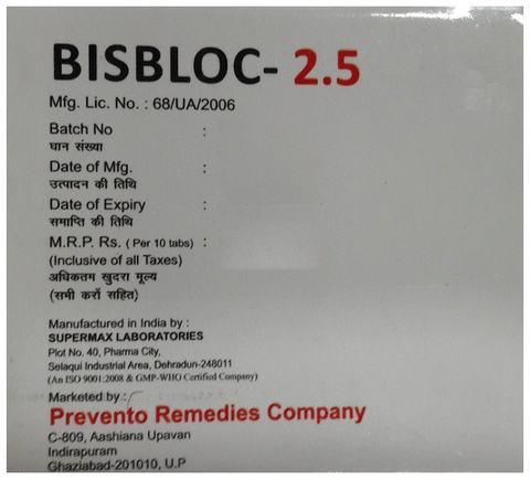 Bisbloc 2.5 Tablet