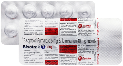 Bisotrak T 5mg/40mg Tablet