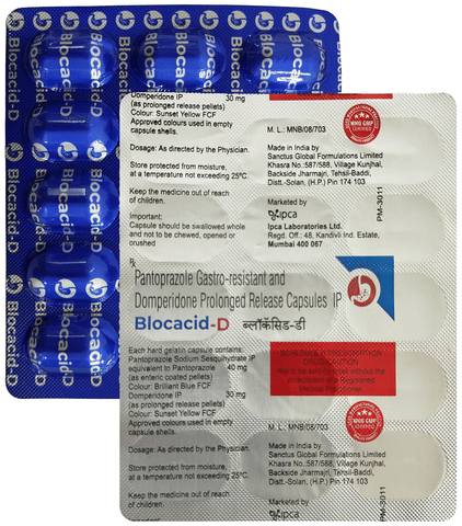 Blocacid D 30mg/40mg Capsule