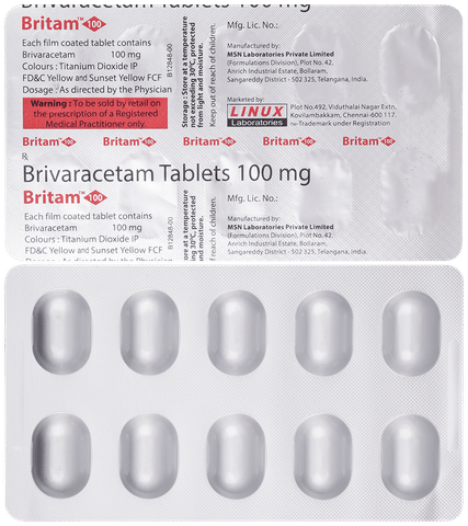 Britam 100mg Tablet
