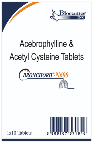 Bronchoril N 100mg/600mg Tablet