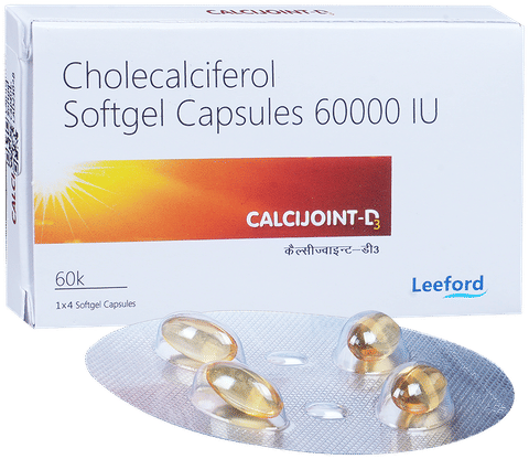 Calcijoint D3 Softgel Capsule for Bone, Joint and Muscle Care Capsule