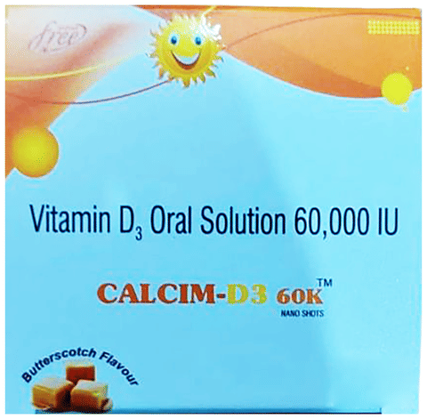 Calcim-D3 60K Nano Shot (5ml Each) Butterscotch Sugar Free