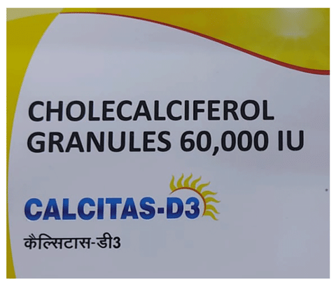 Calcitas-D3 Granules 1gm For Bone, Joint and Muscle Care