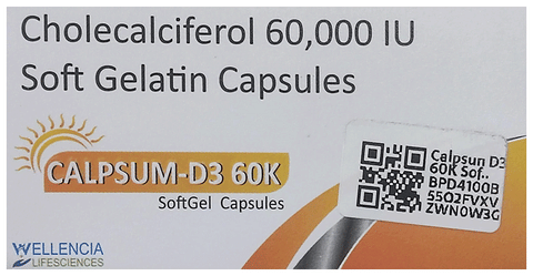 Calpsum D3 60K Softgel Capsules
