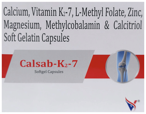 Calsab-K2 7 Softgel Capsule
