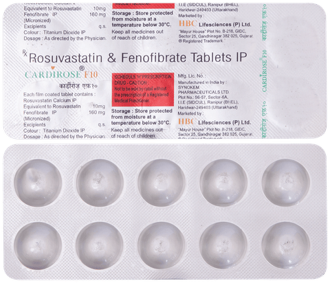 Cardirose F 10 Tablet