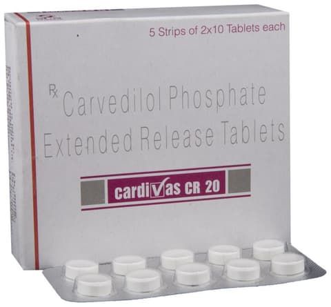 Cardivas CR 20 Tablet