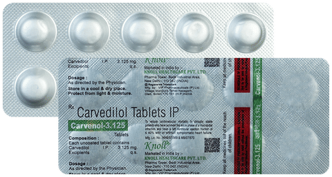 Carvenol 3.125mg Tablet