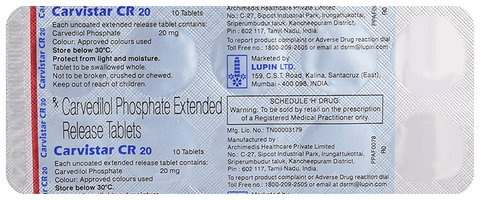 Carvistar CR 20mg Tablet