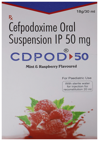 Cdpod 50 Oral Suspension Mint & Raspberry