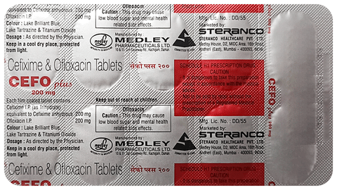 Cefo Plus 200mg/200mg Tablet