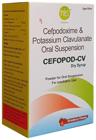 Cefopod-CV Dry Syrup Strawberry