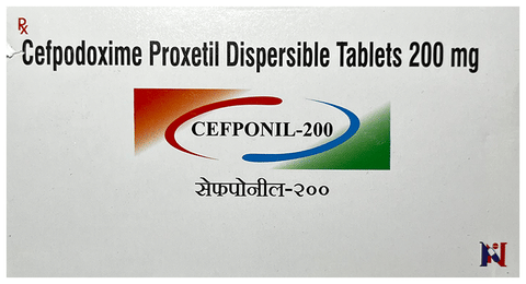 Cefponil 200 Tablet DT