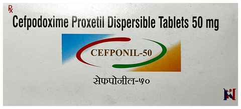 Cefponil 50 Tablet DT