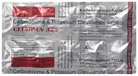 Cefsip CV 200mg/125mg Tablet