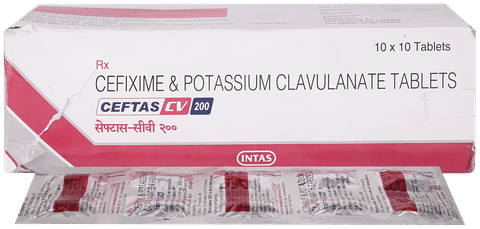 Ceftas CV 200 mg/125 mg Tablet