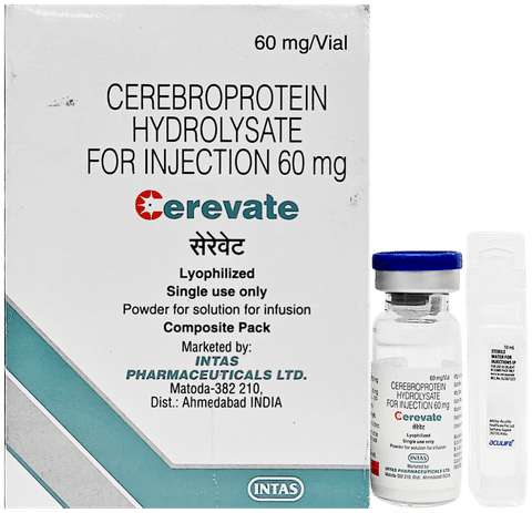 Cerevate 60mg Injection