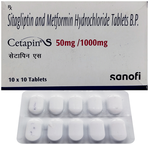 Cetapin S 50mg/1000mg Tablet
