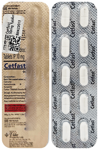 Cetfast 10mg Tablet