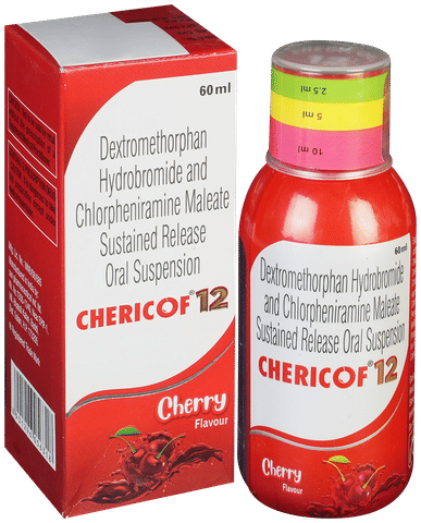 Chericof 12 Oral Suspension Cherry