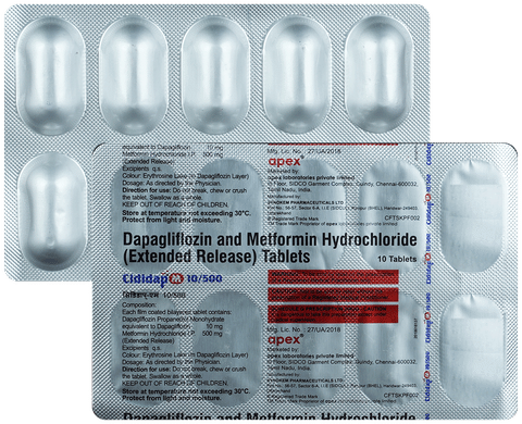 Cididap M 10mg/500mg Tablet