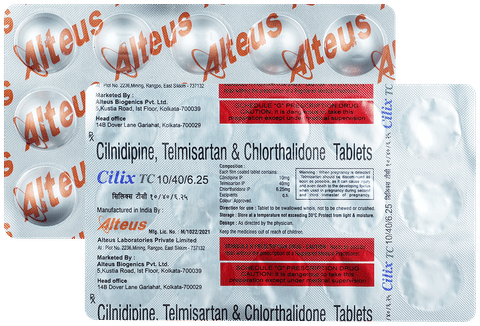 Cilix TC 40mg/10mg/6.25mg Tablet