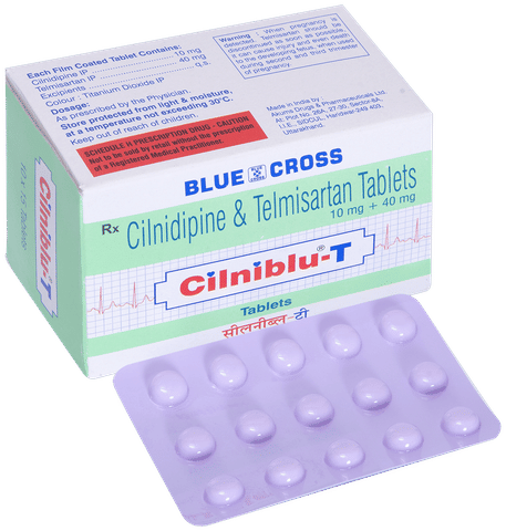 Cilniblu T 10mg/40mg Tablet