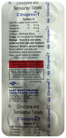 Cilnipres T 10mg/40mg Tablet