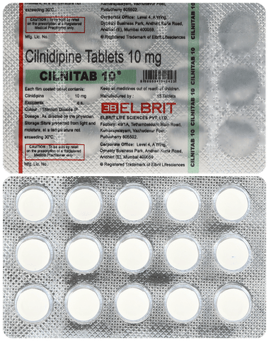 Cilnitab 10mg Tablet