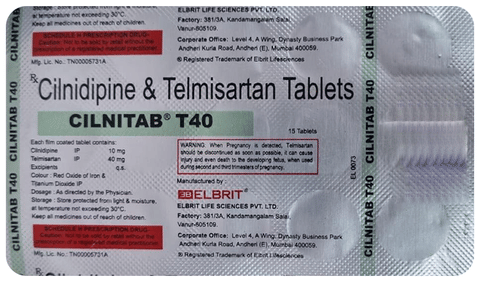 Cilnitab T 40 Tablet