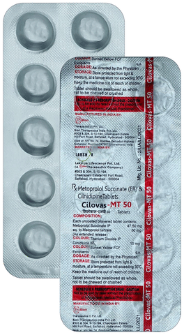 Cilovas MT 10mg/50mg Tablet