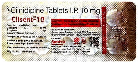 Cilsent 10 Tablet