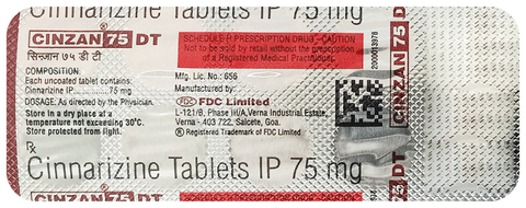 Cinzan 75 DT Tablet