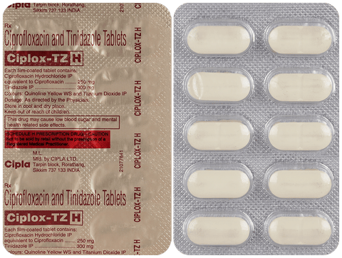 Ciplox TZ H Tablet