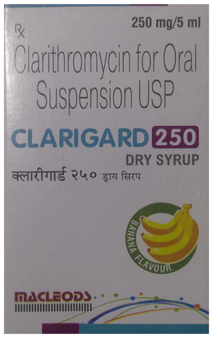 Clarigard 250mg Dry Syrup Banana