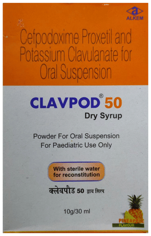 Clavpod 50 Dry Syrup Pineapple