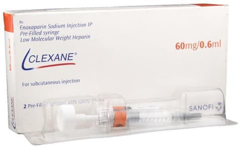 Clexane 60mg Injection (0.6ml Each)
