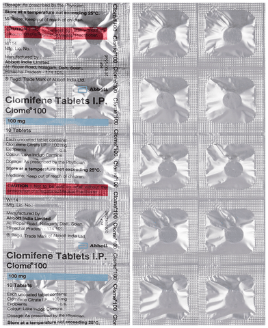Clome 100mg Tablet