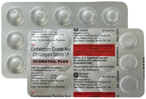 Clonotril Plus 0.5 mg/10 mg Tablet