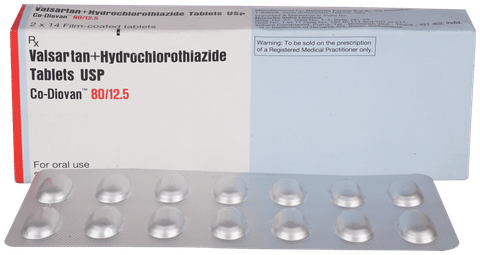CO Diovan Fct 80mg/12.5mg Tablet