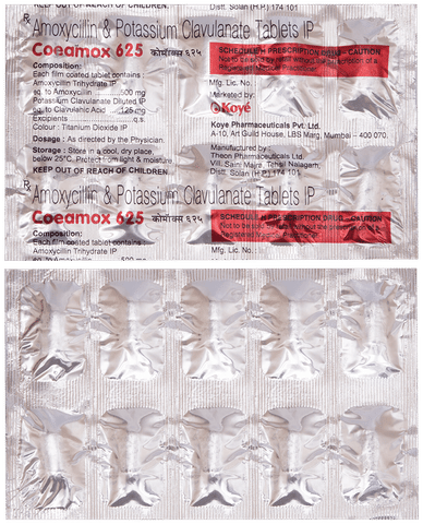 Coeamox 625 Tablet