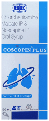 Coscopin Plus Syrup Passion fruit & cherry Sugar Free