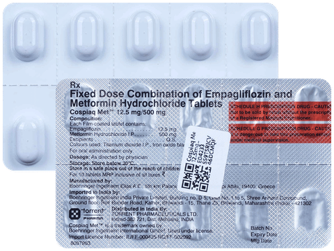 Cospiaq Met 12.5mg/500mg Tablet