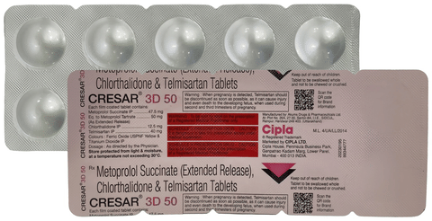 Cresar 3D 12.5mg/50mg/40mg Tablet