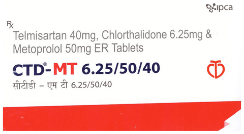 CTD-MT 6.25/50/40 Tablet ER
