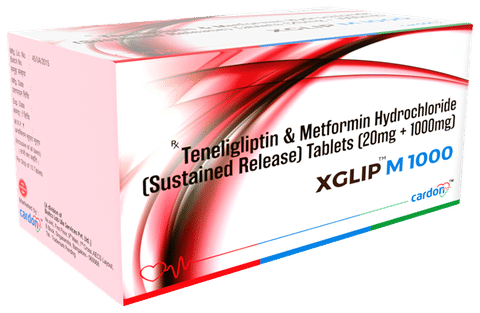 Xglip M 1000mg/20mg Tablet
