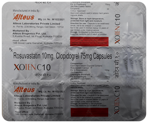 Xoten C 10mg/75mg Capsule
