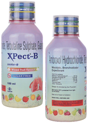 Xpect-B Expectorant Mixed Fruit Sugar Free