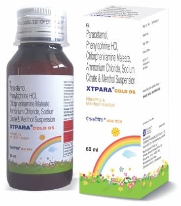 Xtpara Cold DS Pineapple + Mixed Fruit Oral Suspension